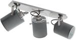 EGLO Deckenlampe Villabate, 3 flammige Textil Deckenleuchte, Deckenspot aus Stahl,
