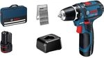 Bosch Professional 12V System Akku Bohrschrauber GSR 12V-15 (inkl. 2x 2.0Ah...
