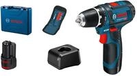 Bosch Professional 12V System Akku Bohrschrauber GSR 12V-15 (inkl. 2x 2.0Ah Akku,
