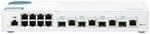 QNAP QSW-M408-4C Switch Gestionado 8 Puertos Gigabit + 4 Puertos Combinados 10GbE