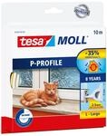 tesamoll P-Profil Gummidichtung - Selbstklebende Dichtung zum Isolieren von Spalten