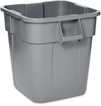 Rubbermaid Commercial Products BRUTE Quadratischer M&uuml;lleimer 106L Grau &ndash;...