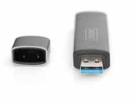 DIGITUS Dual Card-Reader mit Hub - USB-A & USB-C - SD & Micro-SD Kartenleser -...