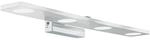 EGLO LED Wandlampe Cabus, Wandleuchte, Spiegelleuchte aus Metall und satiniertem
