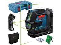 Bosch Professional Linienlaser GLL 2-15 G (grüner Laser, Innenbereich,...