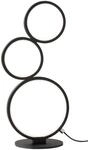 Trio Leuchten LED Tischleuchte Rondo 522610332, Metall schwarz matt, inkl. 17 Watt