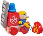 Selecta 62077 Klettini, Feuerwehr, Klett-Stapelspielzeug, 7 Teile, bunt