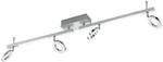 EGLO LED Deckenlampe Cardillo, 4 flammige Deckenleuchte, Deckenstrahler aus Alu,