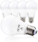 B.K.Licht - 5er Set LED Lampe E27 mit warmwei&szlig;er Lichtfarbe, 9 Watt, 806 Lumen,