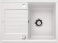 BLANCO ZIA 45 S Compact | Granitsp&uuml;le aus SILGRANIT wei&szlig; | Einbauart: Einbau von