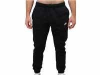 Nike Herren Sportswear Club Fleece Sweatpants, Black/Black/White, XXL EU