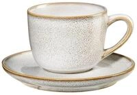 ASA Saisons Tasse mit Unterteller Steinzeug Nude-Sand 0,09l, Gr&ouml;&szlig;e: 6,7cm x...
