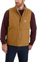Carhartt Herren Loose Fit Washed Duck Sherpa-Lined Weste, Carhartt&reg; Braun, XL