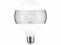 Paulmann 28742 LED Lampe G125 Globe 4,5W dimmbar Leuchtmittel Ringspiegel Silber