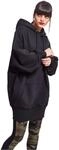 Urban Classics Damen Ladies Long Oversize Hoody Kapuzenpullover, Schwarz, L EU