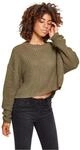 Urban Classics Damen Ladies Wide Oversize Sweater Sweatshirt,, per pack Gr&uuml;n (olive