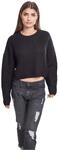Urban Classics Ladies Wide Oversize Sweater Frauen Strickpullover schwarz