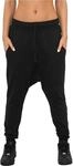 Urban Classics Damen Ladies Light Fleece Sarouel Pant Sporthose, Schwarz (Black 7),