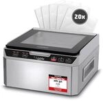 Caso VacuChef 40 - Kammervakuumierer Aus Edelstahl, 3L Vakuumkammer 70 Liter/Minute,