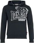 Lonsdale Herren Kapuzensweatshirt Normale Passform TADLEY XL, Black/Ecru