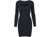 Urban Classics Damen Ladies Cut Out Dress Kleid, Schwarz (Black 7), S EU