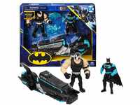 DC Batman Bat-Fahrzeug-Spielset mit 10cm-Actionfiguren von Batman und Bösewicht