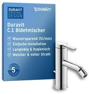 Duravit C.1 Einhebel-Bidetarmatur (Auslauf H&ouml;he 70 mm), Bidetmischer mit