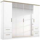 Rauch M&ouml;bel Carlsson Schrank Dreht&uuml;renschrank in Wei&szlig;, Griffe/F&uuml;&szlig;e Eiche...
