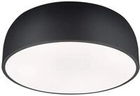 Trio Leuchten Baron 609800432 Deckenleuchte, Metall, Schwarz Matt, 609800431