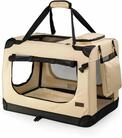 lionto Hundetransportbox faltbar f&uuml;r Reise & Auto, 70x52x50 cm, stabile Transportbox