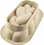 silikomart | Silikon-Kuchenform Modern TRECCIA, antihaftbeschichtet, 1er Pack Form