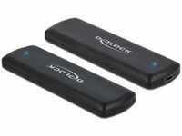 DeLOCK M.2 NVME & SATA SSD Gehäuse, USB 3.2 Gen2 Type-C 10 (Gbit/s), 2280,...