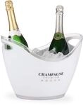 Relaxdays Sektk&uuml;hler, Champagne Premium, 6l Volumen, Getr&auml;nke k&uuml;hlen,