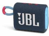JBL GO 3 kleine Bluetooth Box in Blau und Rosa – Wasserfester, tragbarer