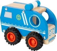 small foot Polizeifahrzeug aus Holz, 100% FSC-Zertifiziert, auch f&uuml;r drau&szlig;en