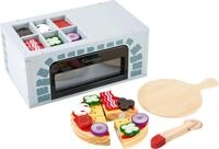 small foot Pizza-Ofen aus Holz, ideal f&uuml;r Kinderk&uuml;chen, mit Pizza, Pizzateller und