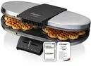 Cloer 1329 Doppelwaffeleisen f&uuml;r 2 Herzwaffeln mit 15,5 cm Durchmesser, Waffeleisen