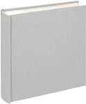 walther design Fotoalbum grau 200 Fotos 10 x 15 cm Memo-Einsteckalbum Leinen, Cloth