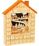 small foot Adventskalender Merry Christmas aus Holz, Weihnachtsdeko mit