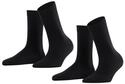 FALKE Damen Socken Softmerino Multipack W So Wolle Baumwolle einfarbig 2 Paar,