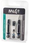 milKit Bike Tubeless Presta Valve Stem Black - Tubeless Tire Valve Cores and Valve