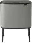 Brabantia 127205 M&uuml;lleimer Bo Touch Bin, 36L, Grauer mineralbeton