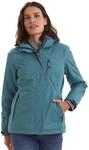 Killtec Damen Funktionsjacke Mit Abzippbarer Kapuze Nira, blaugr&uuml;n, 38, 32262-000