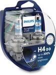 Philips RacingVision GT200 H4 Scheinwerferlampe +200%, Doppelset