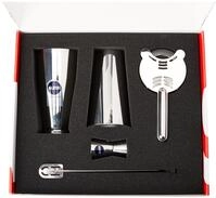 Alessi Set Shaker Boston INOX Glas Edelstahl 18/10 Mehrfarbig One Size 5050SET I