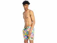 Urban Classics Herren Swim Shorts Badehose, Multicolour (Happy Camo 02062), L