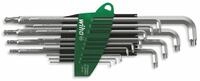 Stiftschl&uuml;ssel Set im ProStar Halter Stubby TORX&reg;-Kugelkopf Titansilber 14-tlg.