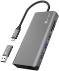 ICY BOX USB-C Docking Station (12-in-1) f&uuml;r 3 Monitore (2x HDMI & 1x VGA), 4-fach
