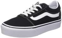 Vans Damen Ward Platform Sneaker Ward Platform Trainers, (CANVAS) BLACK/WHITE, 41 EU