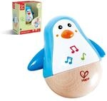 Hape Stehauf-Pinguin - Babyspielzeug aus Holz mit klingelnder Glocke, blau,...